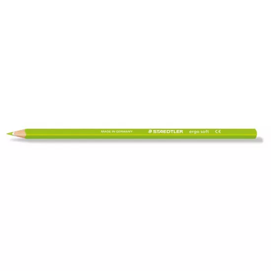 Színes ceruza, háromszögletű, STAEDTLER "Ergo Soft", világoszöld