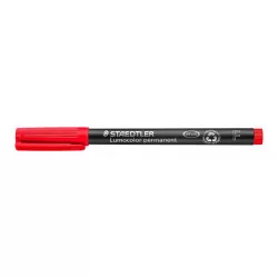 Alkoholos marker, OHP, 0,6 mm, STAEDTLER "Lumocolor 318 F", piros
