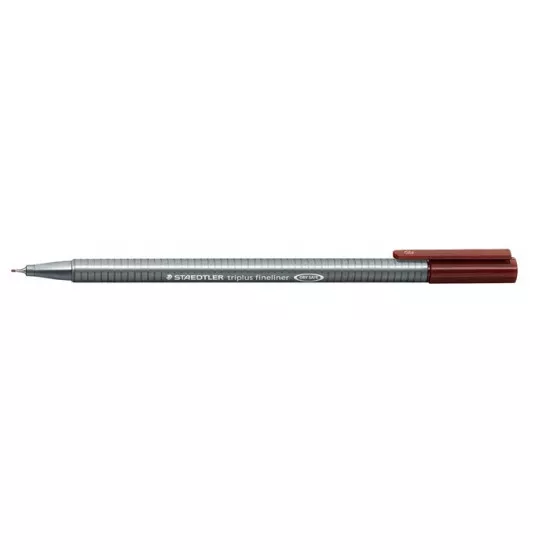 Tűfilc, 0,3 mm, STAEDTLER "Triplus", középbarna