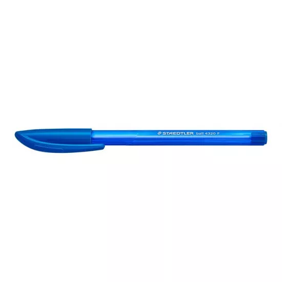 Golyóstoll, 0,3 mm, kupakos, STAEDTLER "Ball", kék