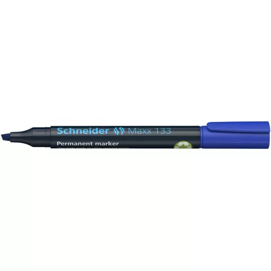 Alkoholos marker, 1-4 mm, vágott, SCHNEIDER "Maxx 133", kék