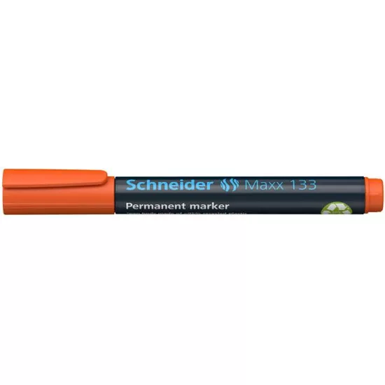 Alkoholos marker, 1-4 mm, vágott, SCHNEIDER "Maxx 133", narancssárga