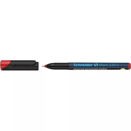 Alkoholos marker, OHP, 0,4 mm, SCHNEIDER "Maxx 220 S", piros