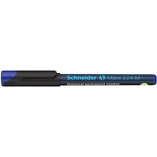 Alkoholos marker, OHP, 1 mm, SCHNEIDER "Maxx 224 M", kék