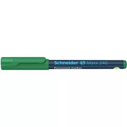 Alkoholos marker, 1-2 mm, kúpos, SCHNEIDER "Maxx 240", zöld