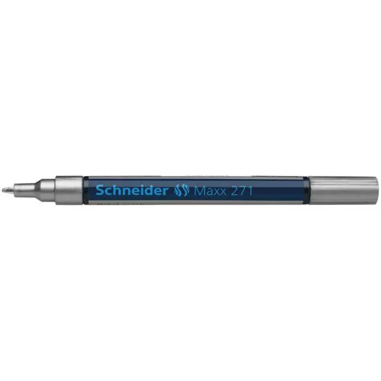 Lakkmarker, 1-2 mm, SCHNEIDER "Maxx 271", ezüst