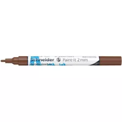 Akril marker, 2 mm, SCHNEIDER "Paint-It 310", barna