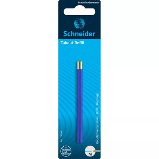 Golyóstollbetét, 0,5 mm, SCHNEIDER "Take 4", kék