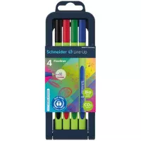 Tűfilc készlet, 0,4 mm, SCHNEIDER "Line-Up", 4 különböző szín Tűfilc készlet, 0,4 mm, SCHNEIDER "Line-Up", 4 különböző szín