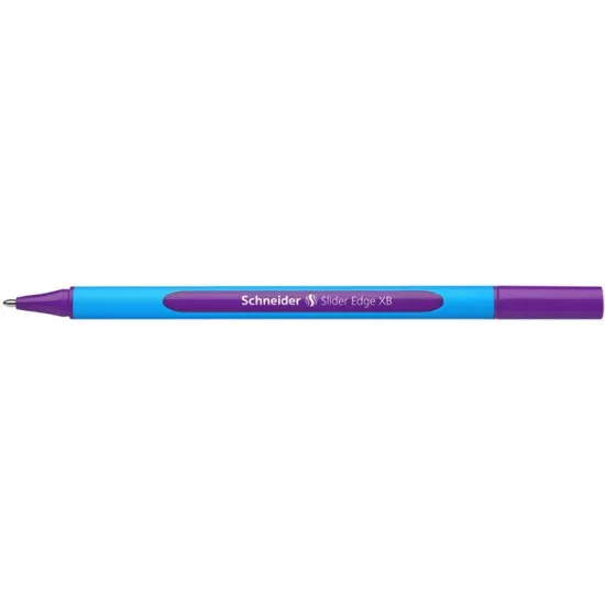 Golyóstoll, 0,7 mm, kupakos, SCHNEIDER "Slider Edge XB", lila