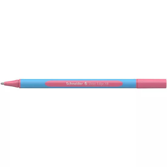 Golyóstoll, 0,7 mm, kupakos, SCHNEIDER "Slider Edge XB Pastel", flamingó