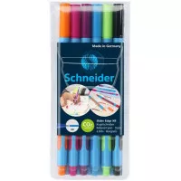 Golyóstoll készlet, 0,7 mm, kupakos, SCHNEIDER "Slider Edge XB", vegyes színek