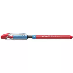 Golyóstoll, 0,7 mm, kupakos, SCHNEIDER "Slider Basic XB", piros