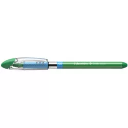 Golyóstoll, 0,7 mm, kupakos, SCHNEIDER "Slider Basic XB", zöld