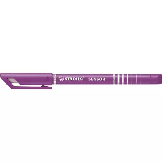Tűfilc, 0,3 mm, STABILO "Sensor", lila