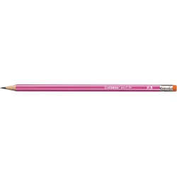 Grafitceruza radírral, HB, hatszögletű, STABILO "Pencil 160", rózsaszín