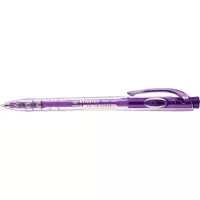 Golyóstoll, 0,38 mm, nyomógombos, STABILO "Liner 308", lila