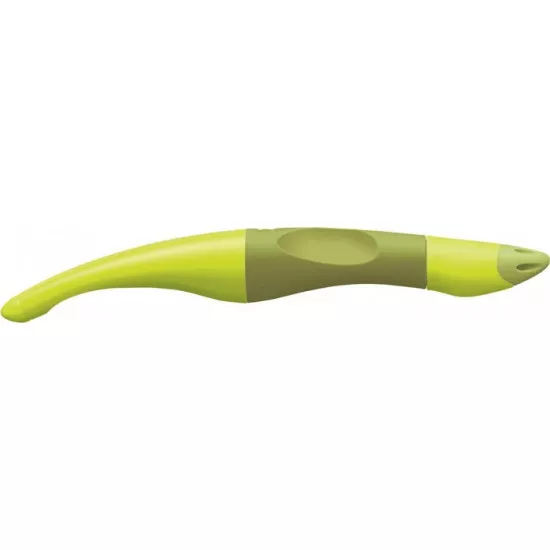 Rollertoll, 0,5 mm, balkezes, zöld tolltest, STABILO "EasyOriginal Start", kék