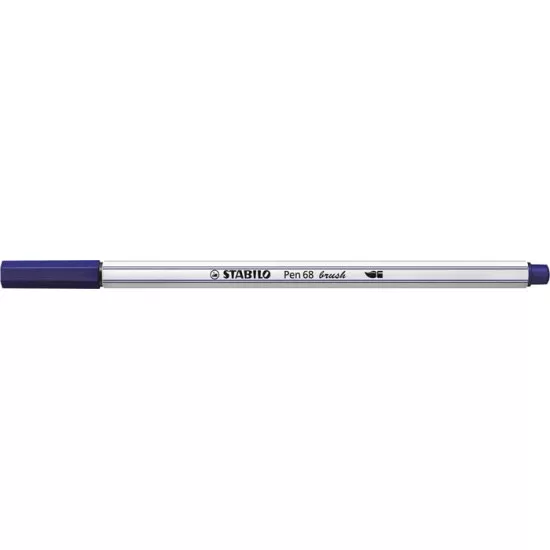 Ecsetirón, STABILO "Pen 68 brush", sötétkék