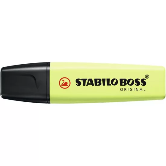 Szövegkiemelő, 2-5 mm, STABILO "BOSS original Pastel", harmatos lime