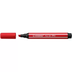 Rostirón, 1-5 mm, vágott hegy, STABILO "Pen 68 MAX", piros