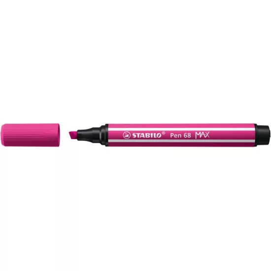 Rostirón, 1-5 mm, vágott hegy, STABILO "Pen 68 MAX", pink