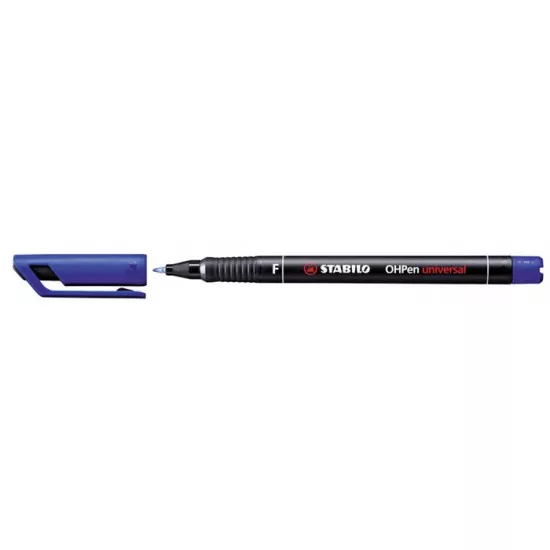 Alkoholos marker, 0,7 mm, STABILO "OHPen F", kék