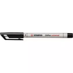 Alkoholmentes marker, OHP, 0,7 mm, STABILO "OHPen F", fekete