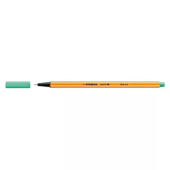 Tűfilc, 0,4 mm, STABILO "Point 88", jégzöld