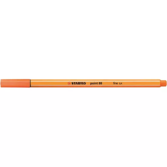 Tűfilc, 0,4 mm, STABILO "Point 88", halvány cinóber