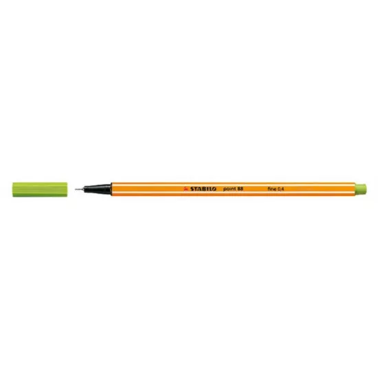 Tűfilc, 0,4 mm, STABILO "Point 88", almazöld