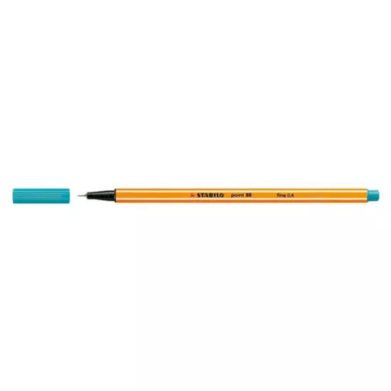 Tűfilc, 0,4 mm, STABILO "Point 88", türkiz