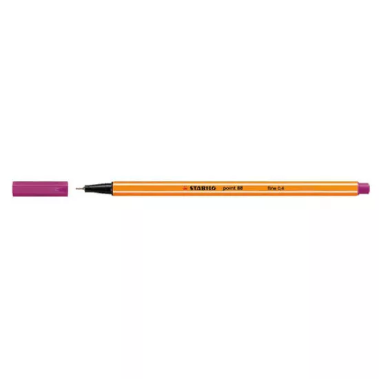 Tűfilc, 0,4 mm, STABILO "Point 88", sötétlila
