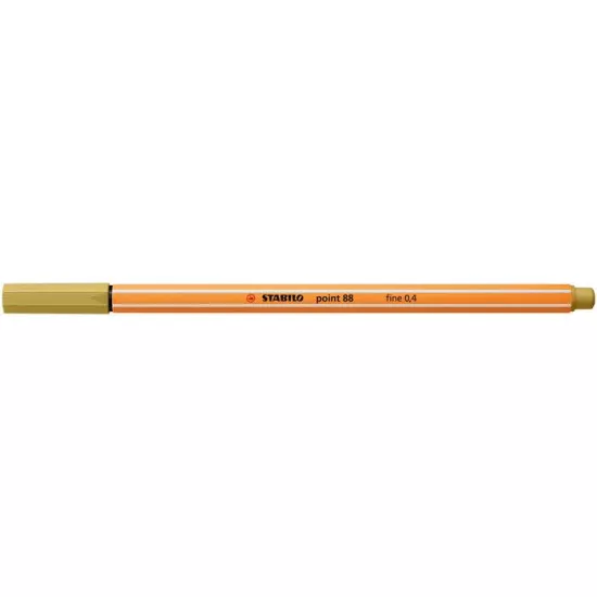 Tűfilc, 0,4 mm, STABILO "Point 88", khaki