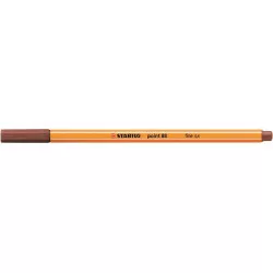 Tűfilc, 0,4 mm, STABILO "Point 88", vörösbarna