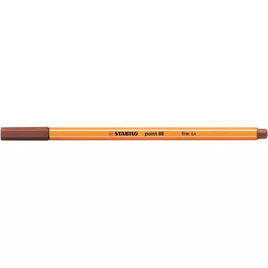 Tűfilc, 0,4 mm, STABILO "Point 88", vörösbarna