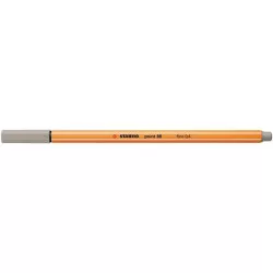 Tűfilc, 0,4 mm, STABILO "Point 88", melegszürke