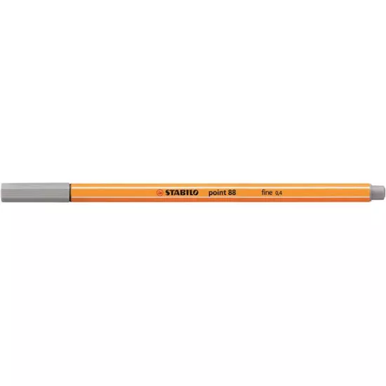 Tűfilc, 0,4 mm, STABILO "Point 88", közép jégszürke