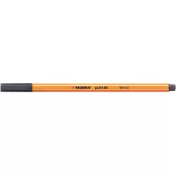 Tűfilc, 0,4 mm, STABILO "Point 88", payne-szürke