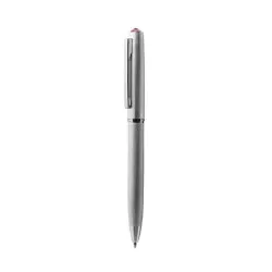 Golyóstoll, ezüst, "Oslo", rózsaszín SWAROVSKI® kristállyal, 13 cm, ART CRYSTELLA®