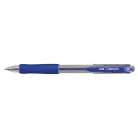 Golyóstoll, 0,3 mm, nyomógombos, UNI "SN-100 Laknock", kék