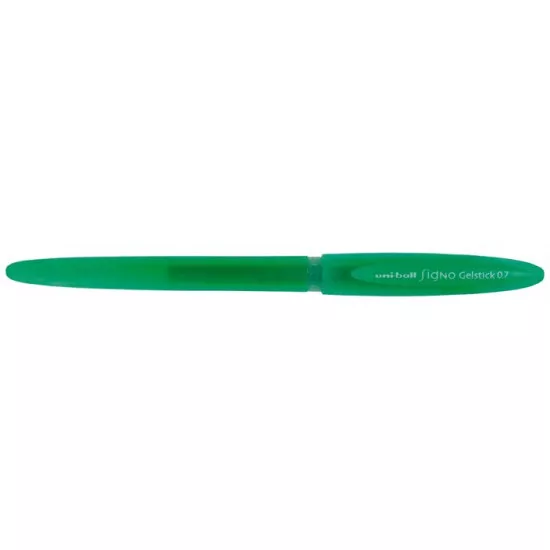 Zseléstoll, 0,4 mm, kupakos, UNI "UM-170 Signo Gelstick", zöld