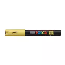 Dekormarker, 0,7-1,0 mm, UNI "Posca PC-1M", sárga