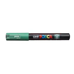 Dekormarker, 0,7-1,0 mm, UNI "Posca PC-1M", zöld