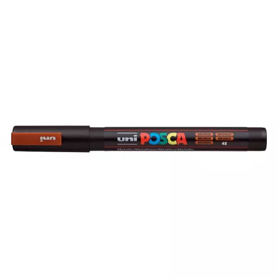 Dekormarker, 0,9-1,3 mm, UNI "Posca PC-3M", bronz