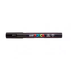 Dekormarker, 0,9-1,3 mm, UNI "Posca PC-3M", fekete