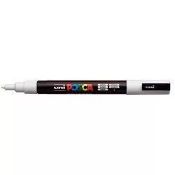 Dekormarker, 0,9-1,3 mm, UNI "Posca PC-3M", fehér