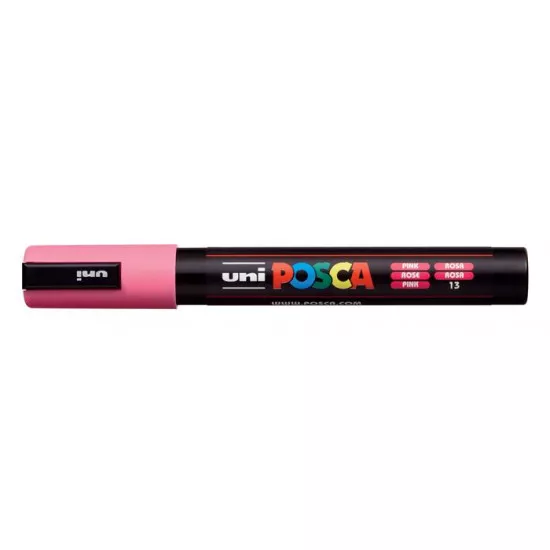 Dekormarker, 1,8-2,5 mm, UNI "Posca PC-5M", rózsaszín