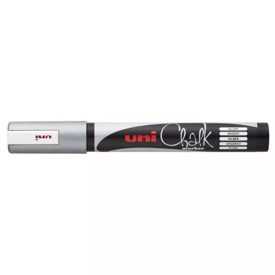Krétamarker, 1,8-2,5 mm, UNI "PWE-5M", ezüst