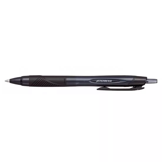 Golyóstoll, 0,35 mm, nyomógombos, fekete tolltest, UNI "SXN-157S Jetstream Sport Eco", fekete